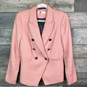 Boden Pink Double Breasted Blazer Size 2